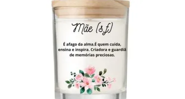 Vela Aromática Personalizada Dia das Mães 70g