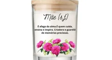 Vela Aromática Personalizada Dia das Mães 70g