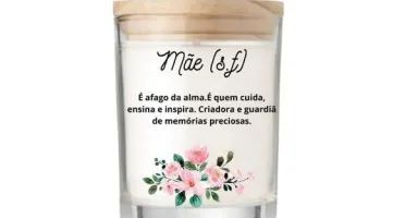 Vela Aromática Personalizada Dia das Mães 70g