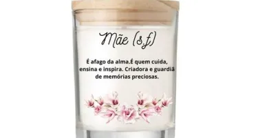 Vela Aromática Personalizada Dia das Mães 70g