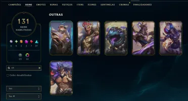 Bronze 1 com TODOS os Champs e 131 Skins (Mais de 100 Jogos)