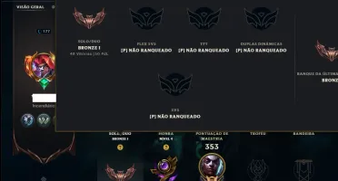 Bronze 1 com TODOS os Champs e 131 Skins (Mais de 100 Jogos)