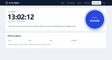 Sistema de Ponto Digital com GPS | Script PHP para cPanel