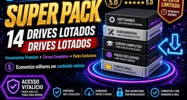 Super Pack Com 14 Drives Lotados De Ferramentas, Cursos Etc