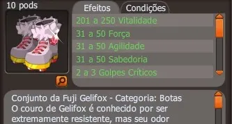 Set Fuji completo já magiado, para str, ou agi, (Spiritia)