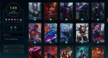 Conta lol 140 skins barata