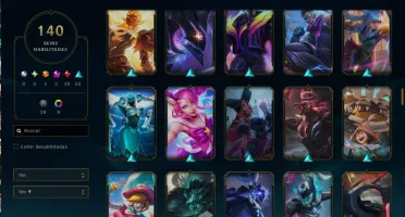 Conta lol 140 skins barata