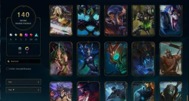 Conta lol 140 skins barata