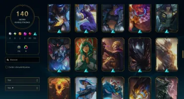 Conta lol 140 skins barata