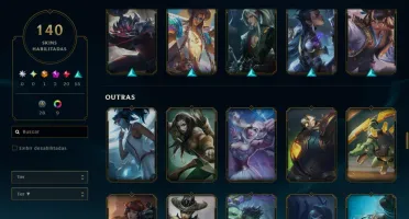 Conta lol 140 skins barata