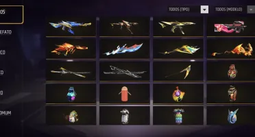 Conta Free Fire Top / Rara - Dino, Bandeirão, Coelhão Galáti