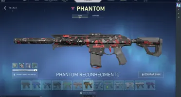 conta valorant muita skin