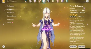AR 55 - XIAO, KAZUHA, ALBEDO, KLEE + PROVA DE KAGURA E +++