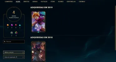 Conta lol, lvl 41 com skins