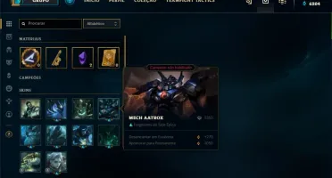 Conta lol, lvl 41 com skins