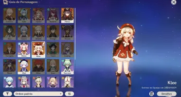 GENSHIN IMPACT - KLEE + HUTAO + QIQI + ESPADA 5*- CONTA AR37