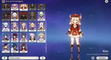 GENSHIN IMPACT - KLEE + HUTAO + QIQI + ESPADA 5*- CONTA AR37