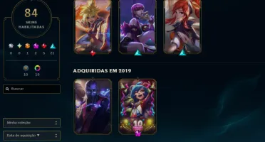 [Entrega Automática] Lol Esmeralda, 84 Skins, Raras Honra 4