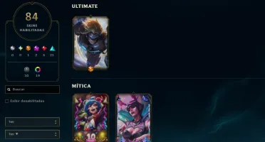 [Entrega Automática] Lol Esmeralda, 84 Skins, Raras Honra 4