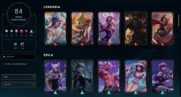 [Entrega Automática] Lol Esmeralda, 84 Skins, Raras Honra 4