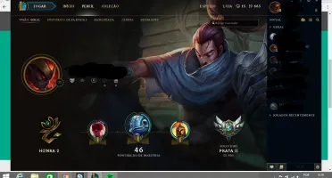 conta de league of legends prata 2