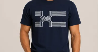 Camiseta Azul Marinho Conexão