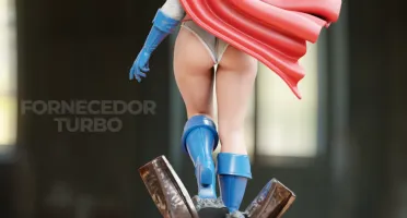 Power Girl 3D - Arquivo .Stl Para Impressão 3D