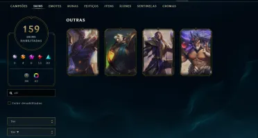 Cota Lol 6 Skins Miticas 4 Ultimate ALISTAR HEXTEC