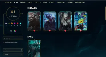 Esmeralda 4 com 45 Champs e 41 Skins