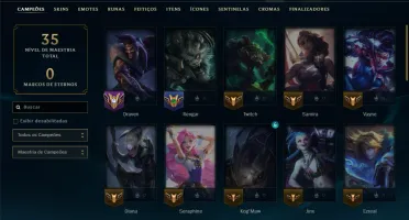 Esmeralda 4 com 45 Champs e 41 Skins