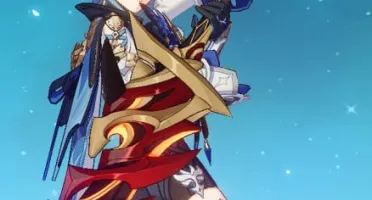 Genshin impact com eula, raiden shogum, espadão do itto ar55