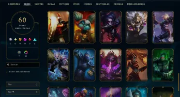 Esmeralda 1 com 85 Champs e 60 Skins