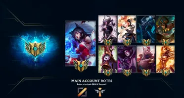 Conta Lol 302 Skins (16 Mit. 26 Lend. 125 Epic) + Exclusivos