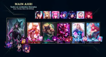 Conta Lol 302 Skins (16 Mit. 26 Lend. 125 Epic) + Exclusivos