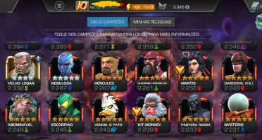 Vendo conta Marvel torneio dos campeões