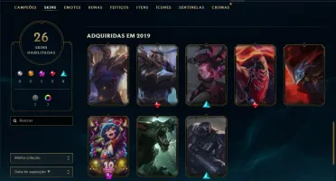 Conta lol unranked lvl 89 - 58 champs 23 skins