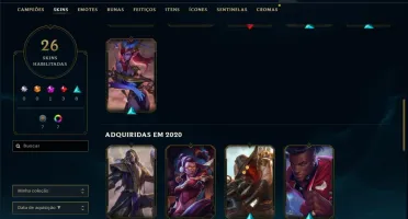 Conta lol unranked lvl 89 - 58 champs 23 skins