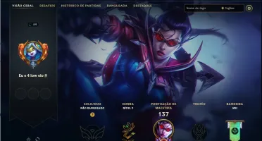 Conta lol unranked lvl 89 - 58 champs 23 skins