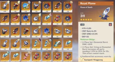 Genshin AR46 - VENTI GANYU DILUC (11k primo + 33 tiros)