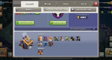 Coc. cv12 barato semi full com +700 gemas para mudar nome.
