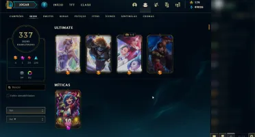 CONTA 337 SKINS + DE 3500R$ - D4 - GASTOS (TODOS CAMPEÕES)