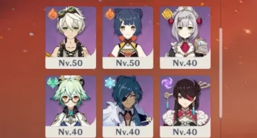 GENSHIN IMPACT CONTA COM 9 PERSONAGENS 5⭐