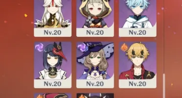GENSHIN IMPACT CONTA COM 9 PERSONAGENS 5⭐