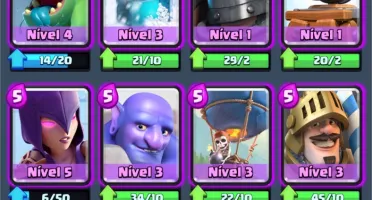 Clash Royale Nv10 barato, todas as cartas.