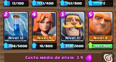 Clash Royale Nv10 barato, todas as cartas.
