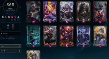 Conta Colecionador Skins 867+71K de RP+AHRI GACHA DE 64K RP