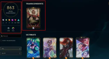 Conta Colecionador Skins 867+71K de RP+AHRI GACHA DE 64K RP