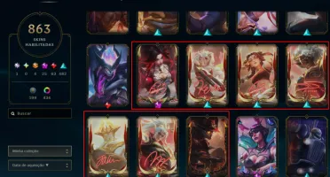 Conta Colecionador Skins 867+71K de RP+AHRI GACHA DE 64K RP