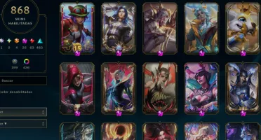 Conta Colecionador Skins 867+71K de RP+AHRI GACHA DE 64K RP