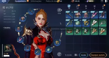 Conta Mir4 - Servidor SA 13 - LVL 58 - 62K POWER